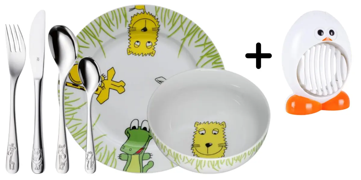 Wmf Kinderbestek Safari 6-Delig - Inclusief Gratis Cookinglife Eiersnijder Kuiken 1