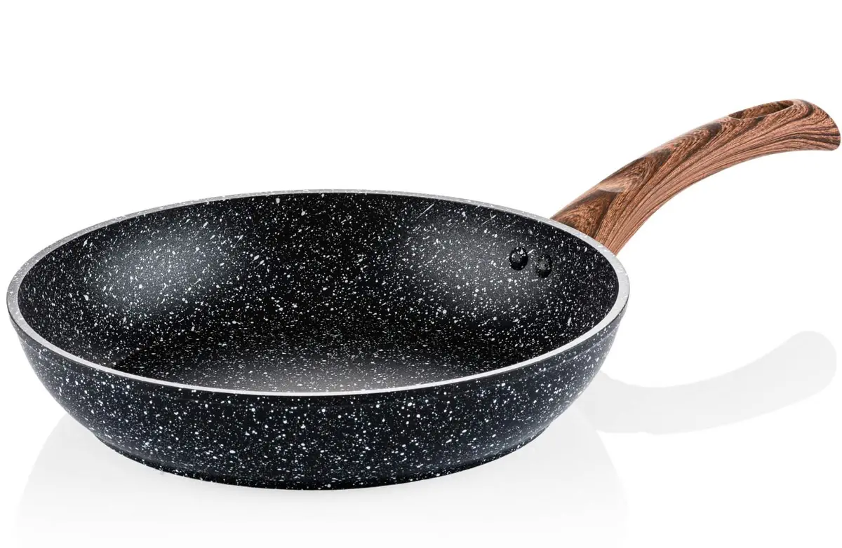 Westinghouse Koekenpan Marble Wood Ø 26 Cm - Standaard Anti-Aanbaklaag 1