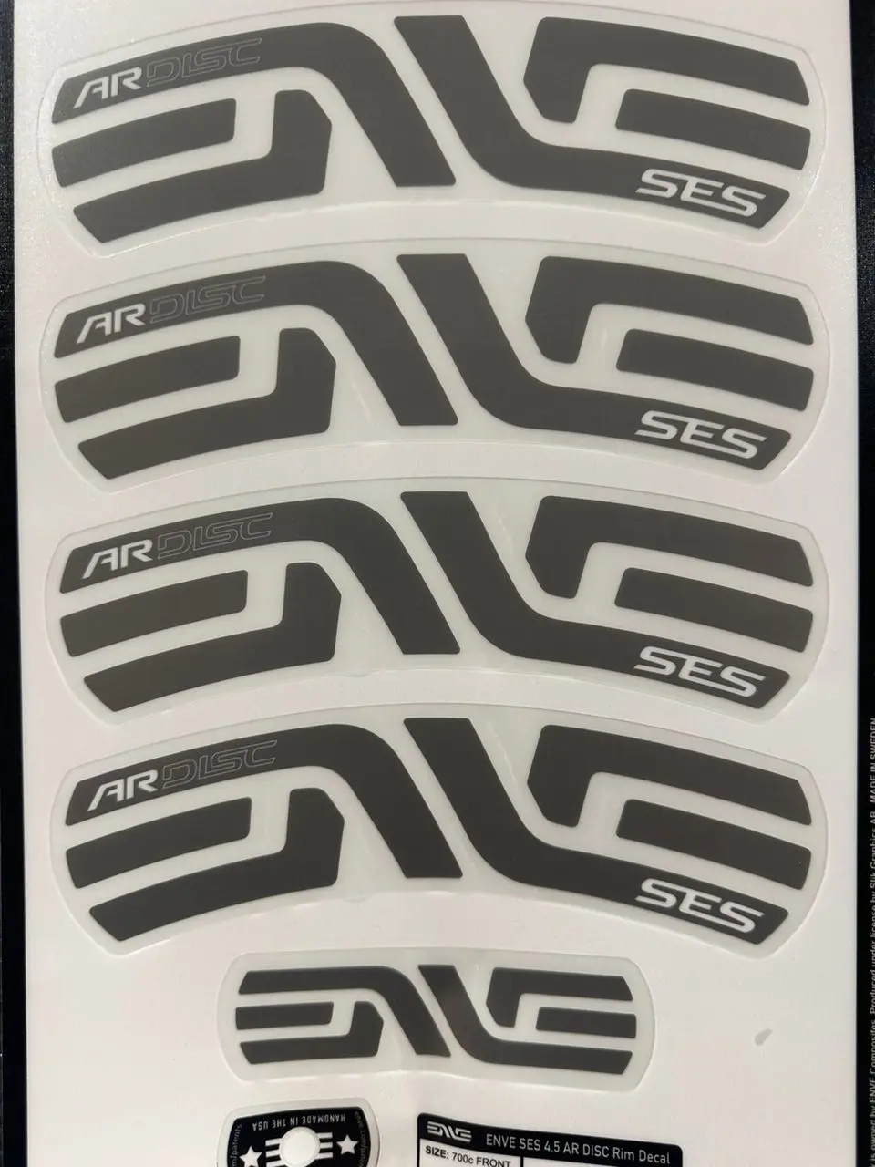 Enve Ses 4.5 Ar Disc Decal Kit - Enve Melee Damascus Grey 1