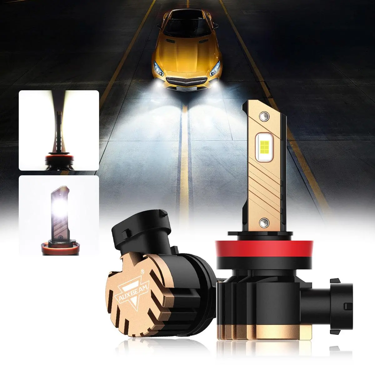 For 2006-2013 Toyota Yaris H4 Led Headlight Bulbs 13