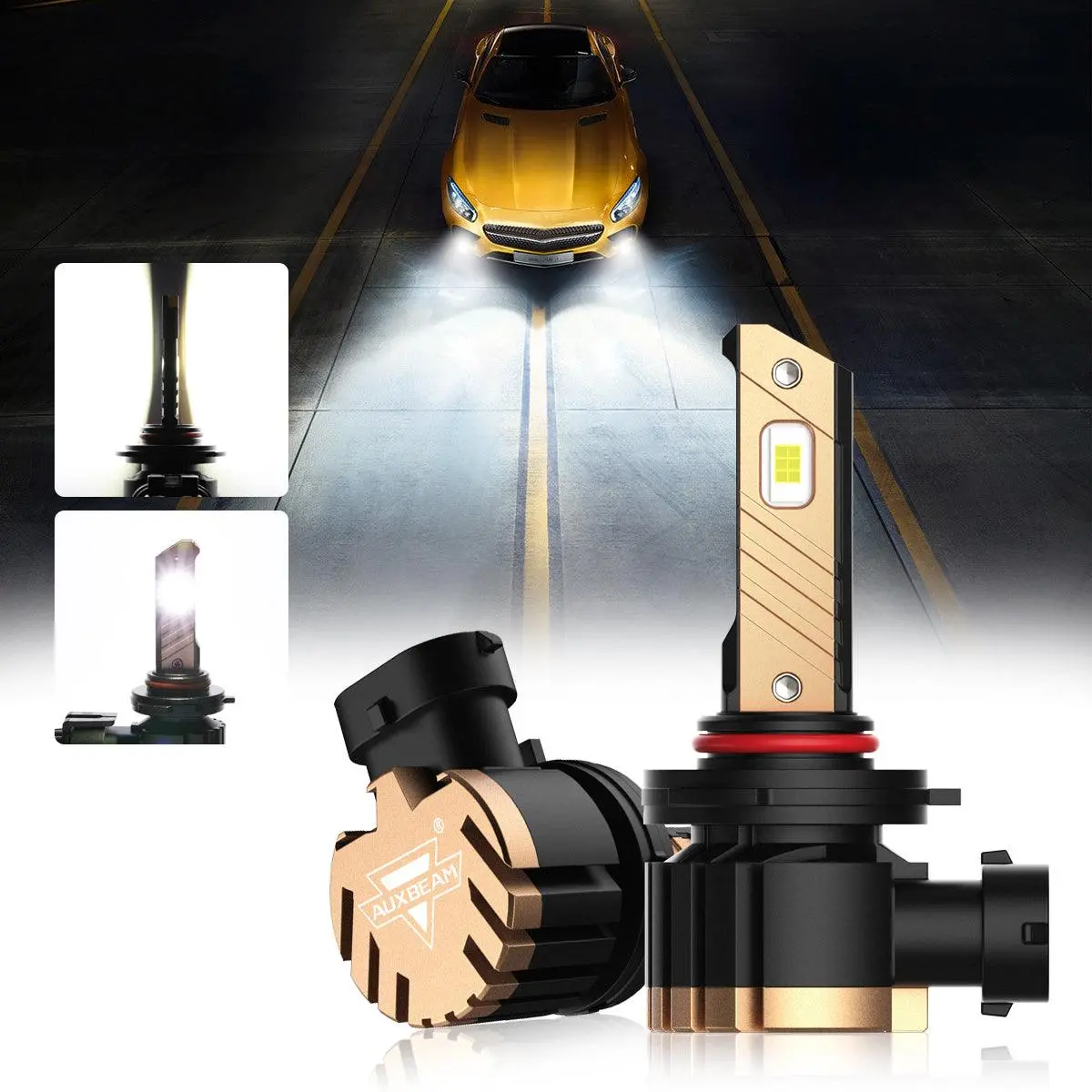 For 2007 Ford Mustang Shelby Gt H13 Led Headlight Bulbs 13