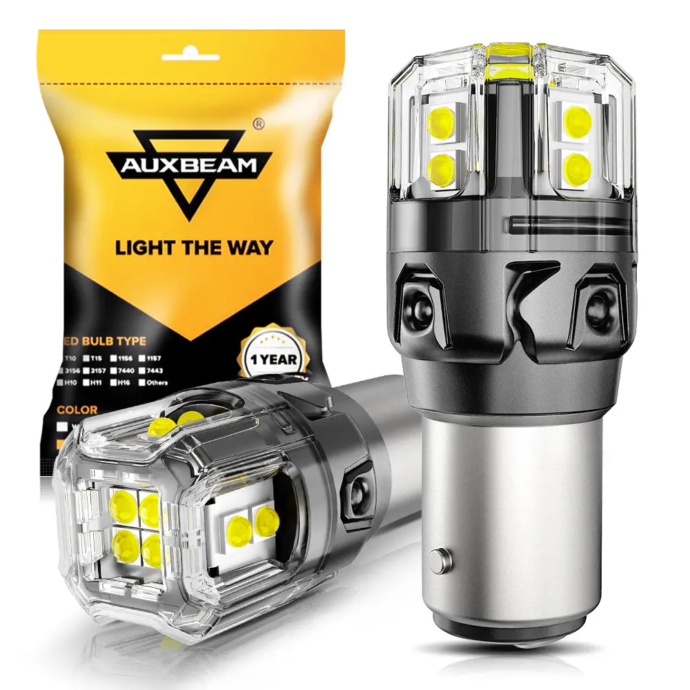 🆕1157 Bay15d Led Backup Reverse/Turn Signal/Brake Tail Light Bulbs 13W 500% High Brightness Can-Bus Error Free 6500K White B52 Series | 2 Bulbs 1