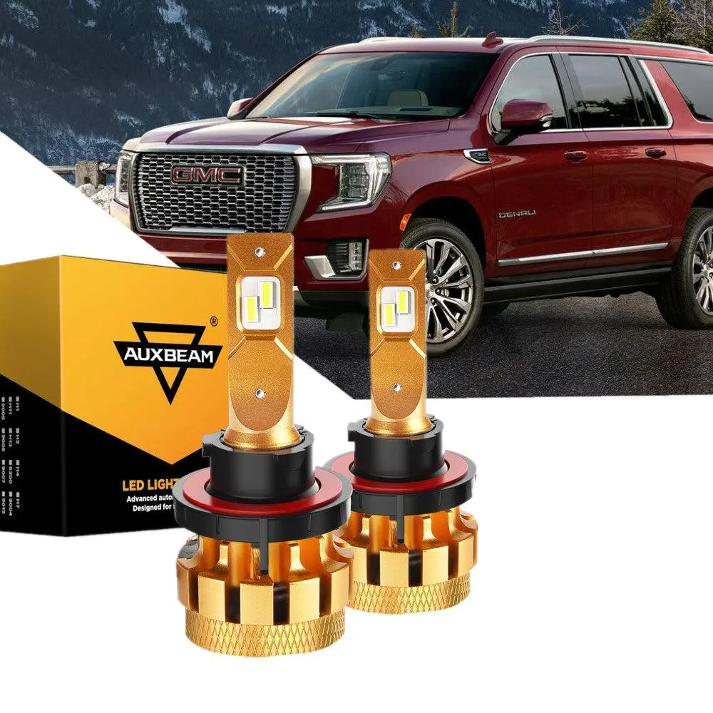 For 2007-2014 Gmc Yukon F-16 Plus Series Built-In Canbus Automotive Grade 14000Lm Led Light Bulbs High Low Beam Bundle 11