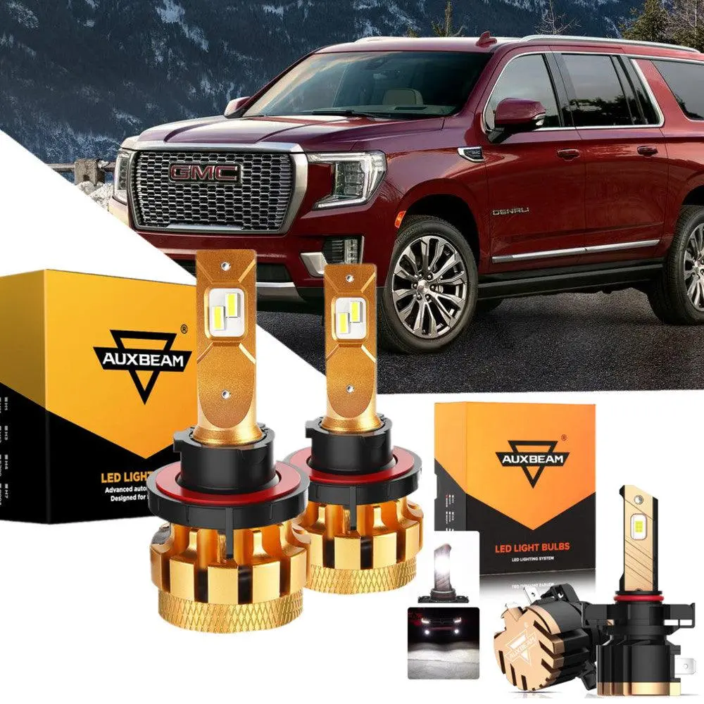 For 2007-2014 Gmc Yukon F-16 Plus Series Built-In Canbus Automotive Grade 14000Lm Led Light Bulbs High Low Beam Bundle 2