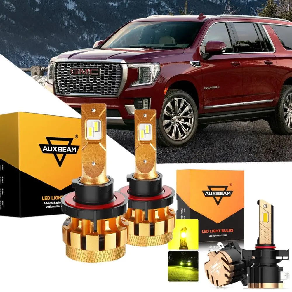 For 2007-2014 Gmc Yukon F-16 Plus Series Built-In Canbus Automotive Grade 14000Lm Led Light Bulbs High Low Beam Bundle 5