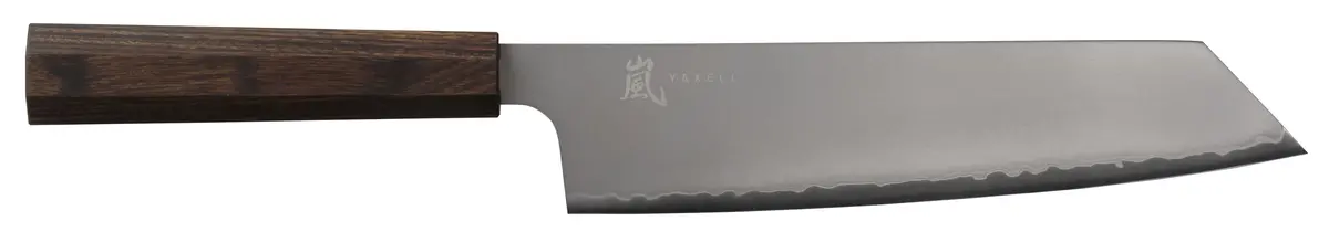 Yaxell Kiritsukemes Hana 20 Cm - 3 Laags Rvs - Donkerbruin Pakkahouten Heft 1