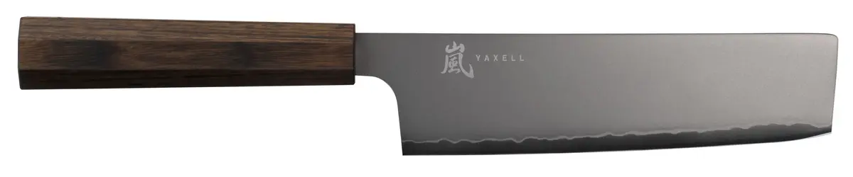 Yaxell Nakirimes Hana 16.5 Cm - 3 Laags Rvs - Donkerbruin Pakkahouten Heft 1