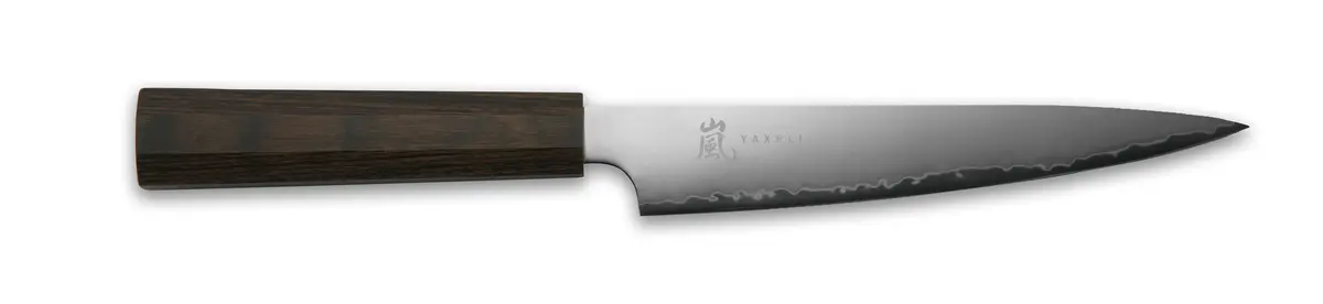 Yaxell Vleesmes Hana 15 Cm - 3 Laags Rvs - Donkerbruin Pakkahouten Heft 1