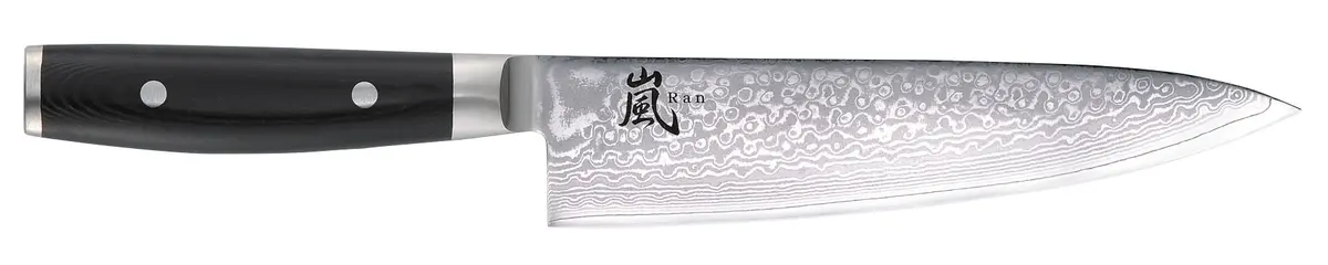 Yaxell Koksmes Ran 20 Cm - 69 Laags Roestvrij Damast Staal - Canvas Micarta Heft 1