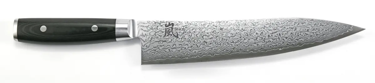Yaxell Koksmes Ran 24 Cm - 69 Laags Roestvrij Damast Staal - Canvas Micarta Heft 1
