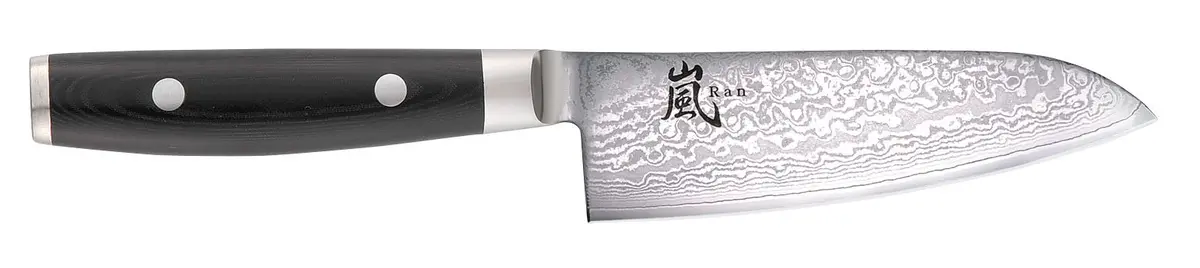 Yaxell Santokumes Ran 12.5 Cm - 69 Laags Roestvrij Damast Staal - Canvas Micarta Heft 1