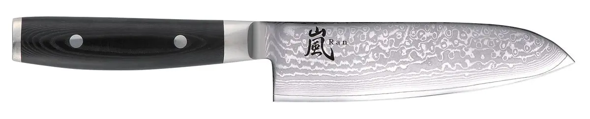 Yaxell Santokumes Ran 16.5 Cm - 69 Laags Roestvrij Damast Staal - Canvas Micarta Heft 1