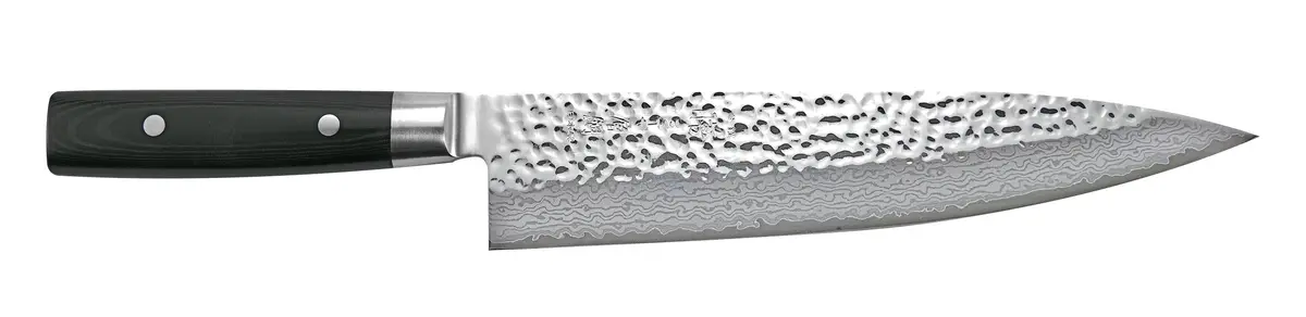 Yaxell Koksmes Zen 24 Cm - 37 Laags Roestvrij Damast Staal - Canvas Micarta Heft 1