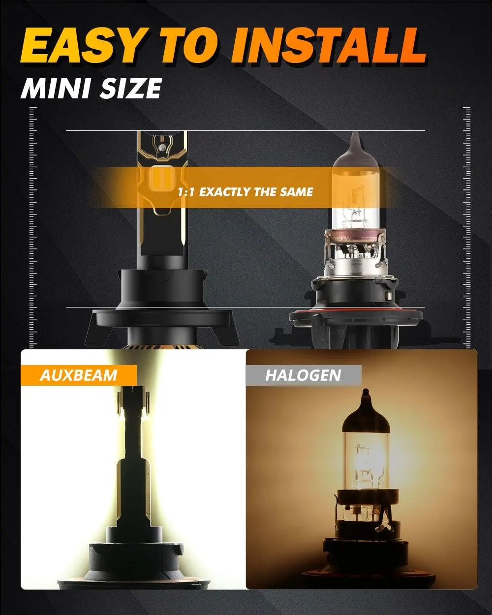 For 2007-2014 Gmc Yukon H13 Led Headlight Bulbs 9