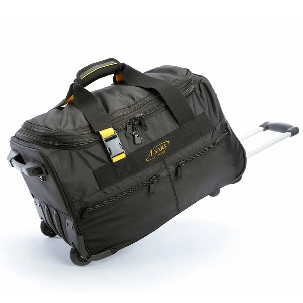 A. Saks Expandable 20 Inch Wheeled Duffel 1