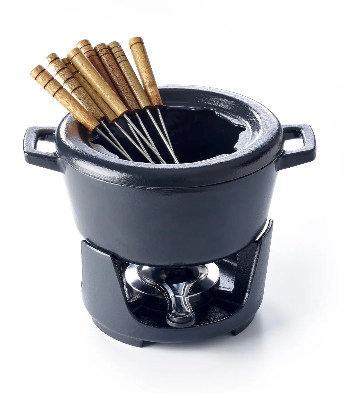 Alva Fondueset - Nori - Gietijzer - 8 Vorkjes / Personen - 2 Liter 1