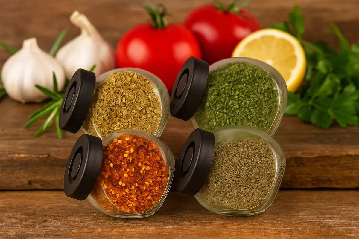 Cookinglife Kruidenpotjes Set - Glas Zwart 175 Ml - 4 Stuks 2