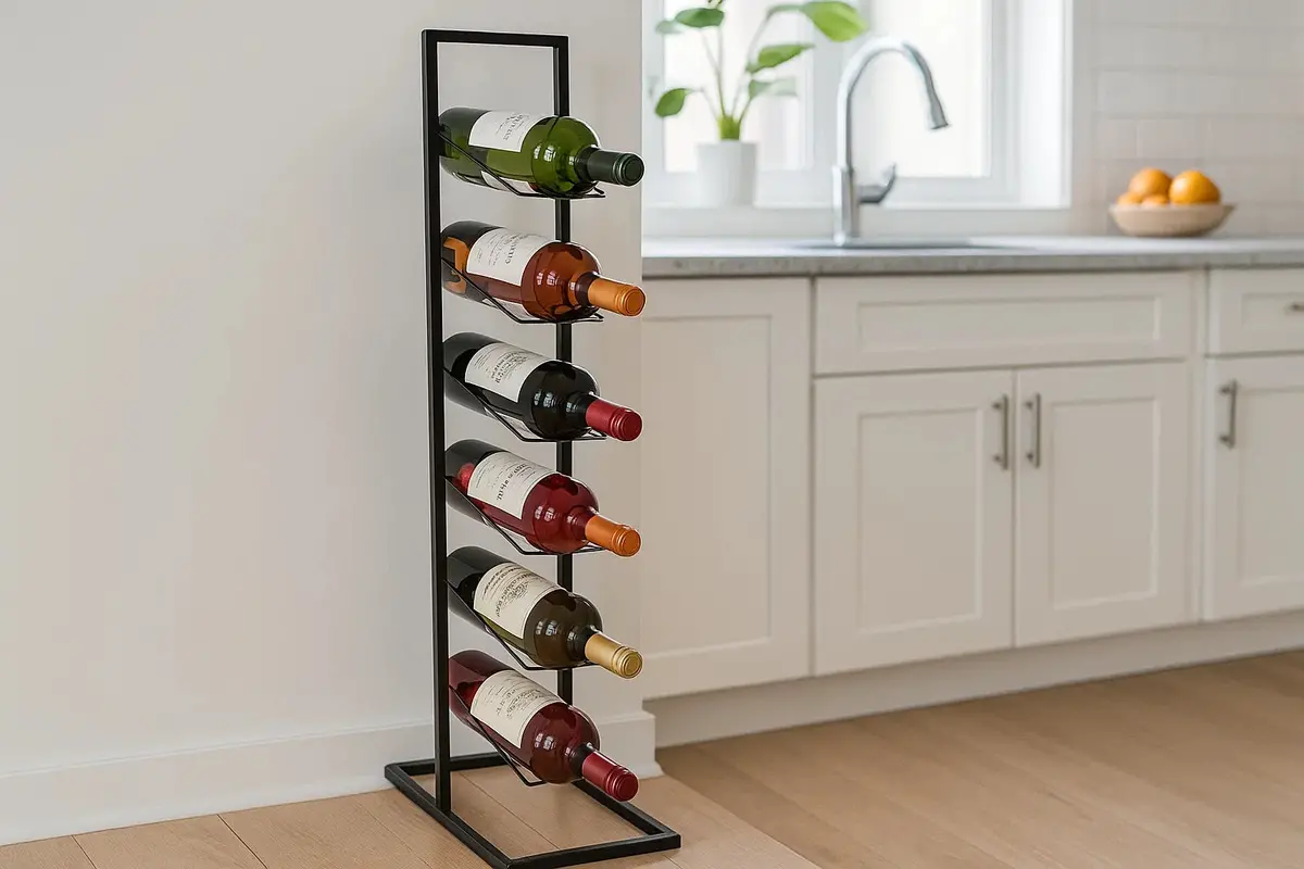 Cookinglife Wijnrek Bar Essentials Zwart - 6 Flessen 2