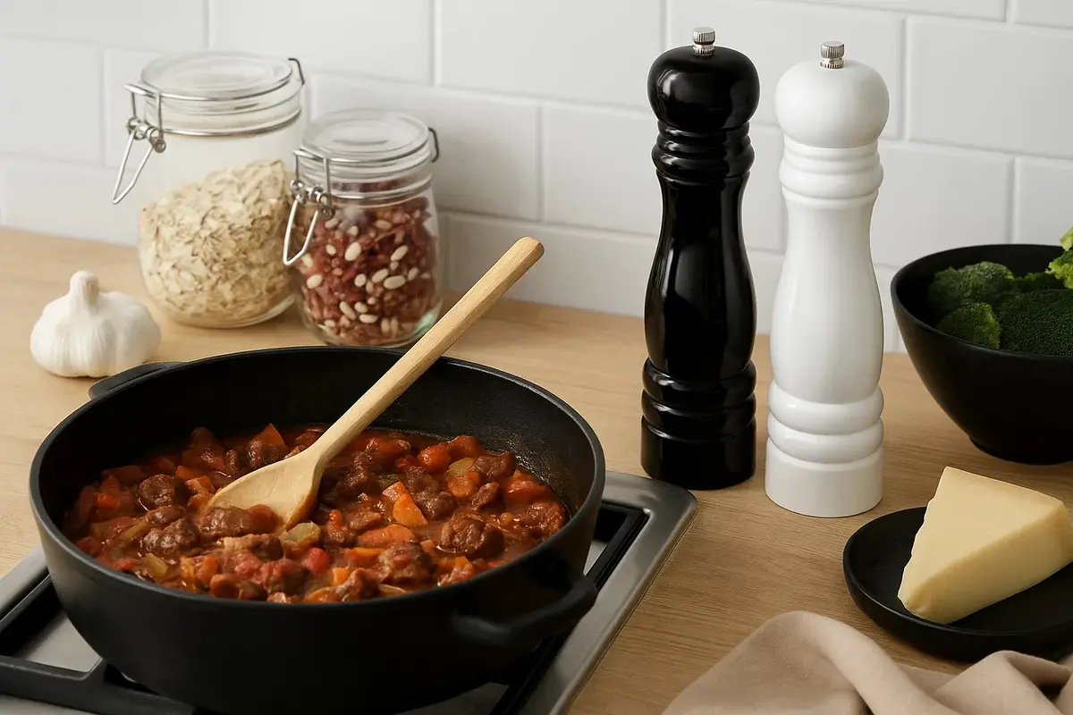 Cookinglife Peper- En Zoutmolen Set Rocca Zwart / Wit Glanzend - 21.5 Cm 2