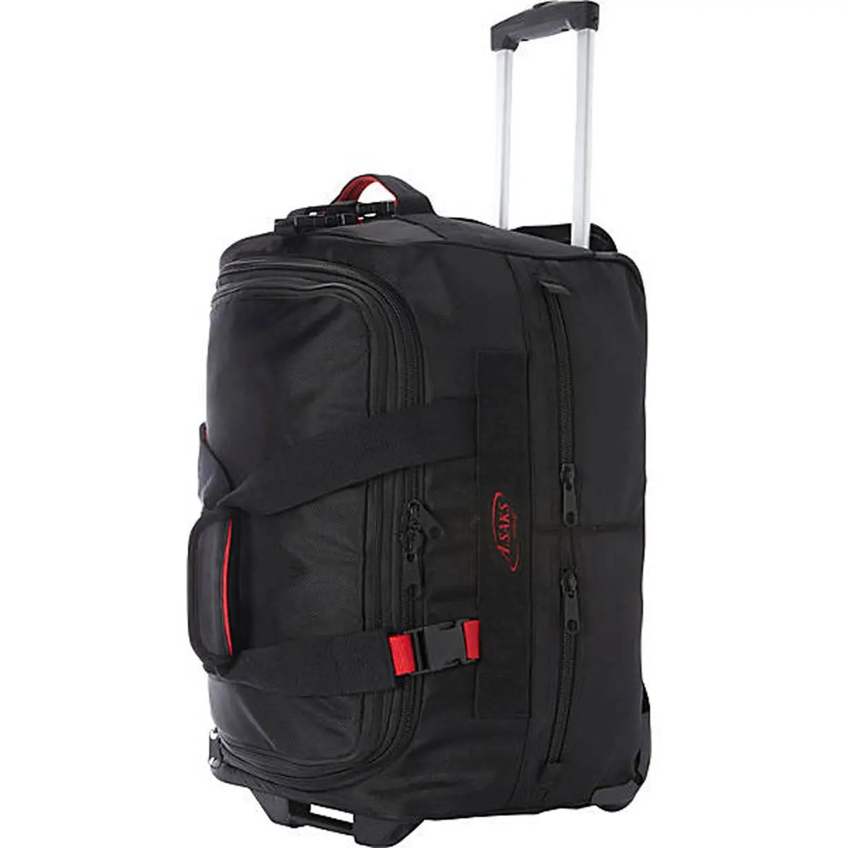 A. Saks Expandable 20 Inch Ballistic Wheeled Duffel 1