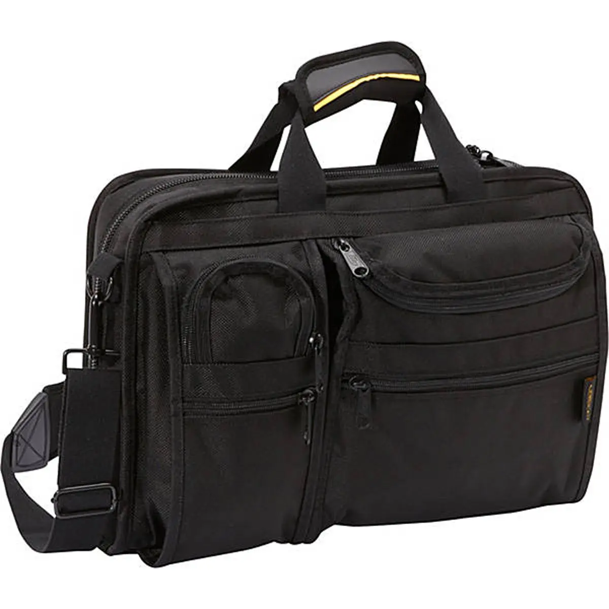 A. Saks Ballistic Nylon Organizer Briefcase 1