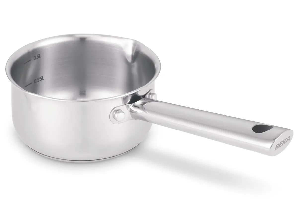 Beka Steelpan Met 2 Giettuiten Cicla - Rvs - Ø 12 Cm - Geschikt Voor Alle Warmtebronnen 1