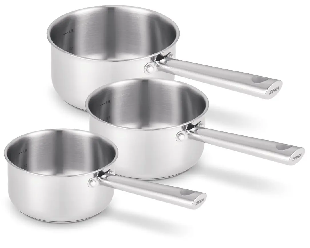 Beka Steelpannenset Cicla Rvs 3-Delig Ø 16, 18 & 20 Cm - Geschikt Voor Alle Warmtebronnen 1