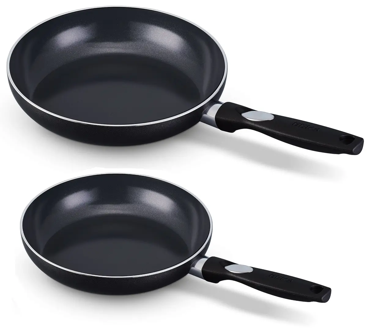 Beka Koekenpannenset Pro Induc 2-Delig Ø 24 & 28 Cm - Keramische Anti-Aanbaklaag 1