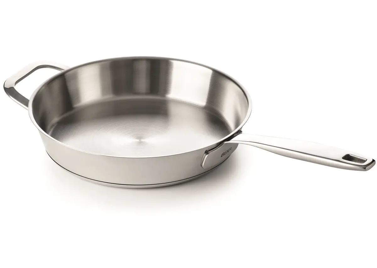 Beka Koekenpan Maestro Rvs Met Tegengreep Ø 32 Cm - Geschikt Voor Alle Warmtebronnen - Zonder Anti-Aanbaklaag 1