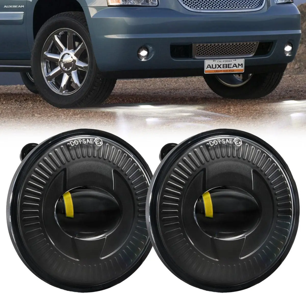 (2Pcs/Set) 24W Round Black Led Fog Lights 5202 For Chevy(Chevrolet) 1