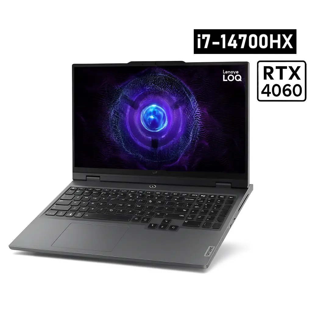 Lenovo Loq 15Irx9 - (Urps/Rmax), Intel Core I7-14700Hx, Ram 16Gb, 512Gb Ssd, Nvidia Rtx 4060 8Gb, 15.6 Fhd Ips 144Hz, Luna Grey 1