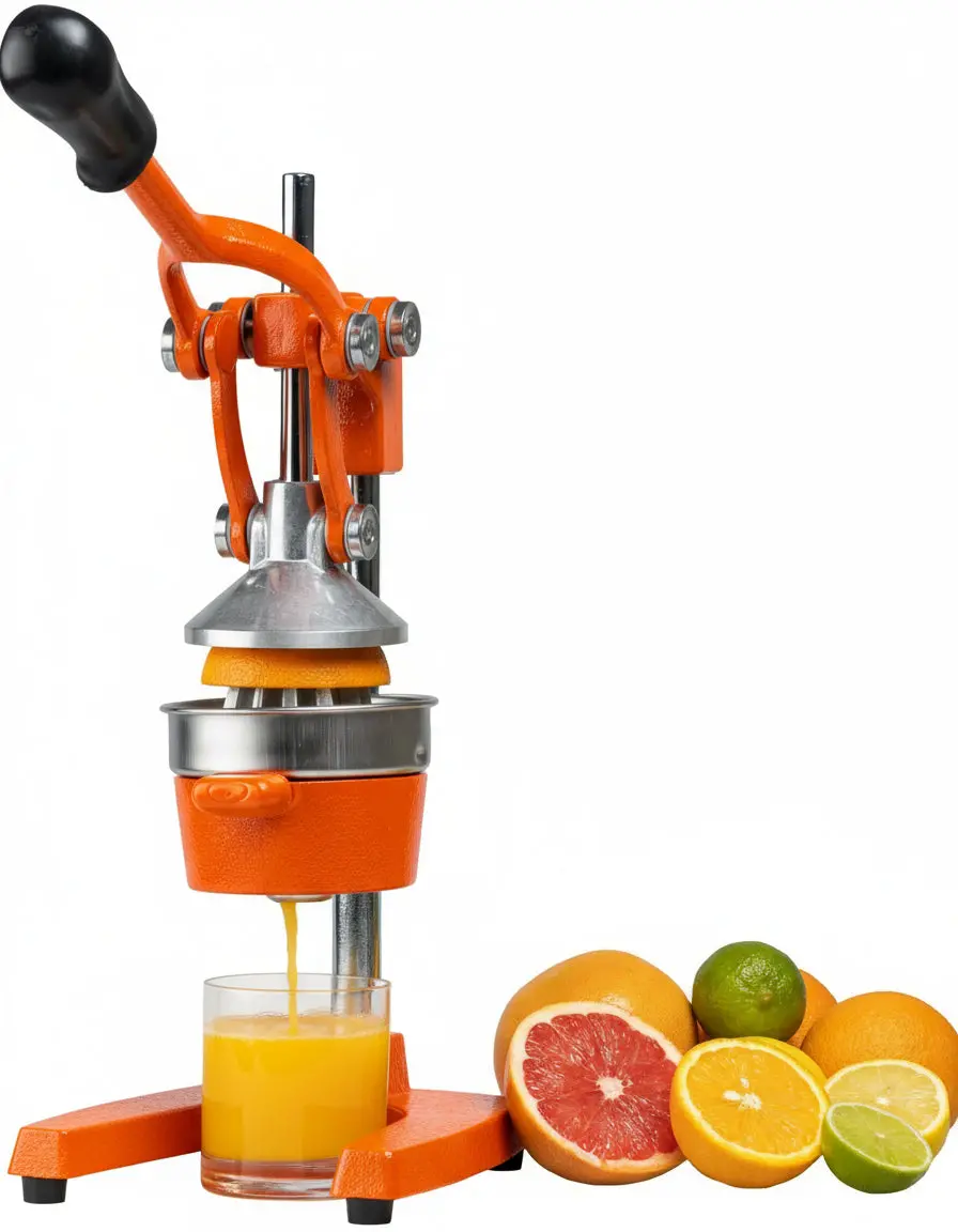 Cookinglife Citruspers - Gietijzer - Hevelmodel - Oranje 1