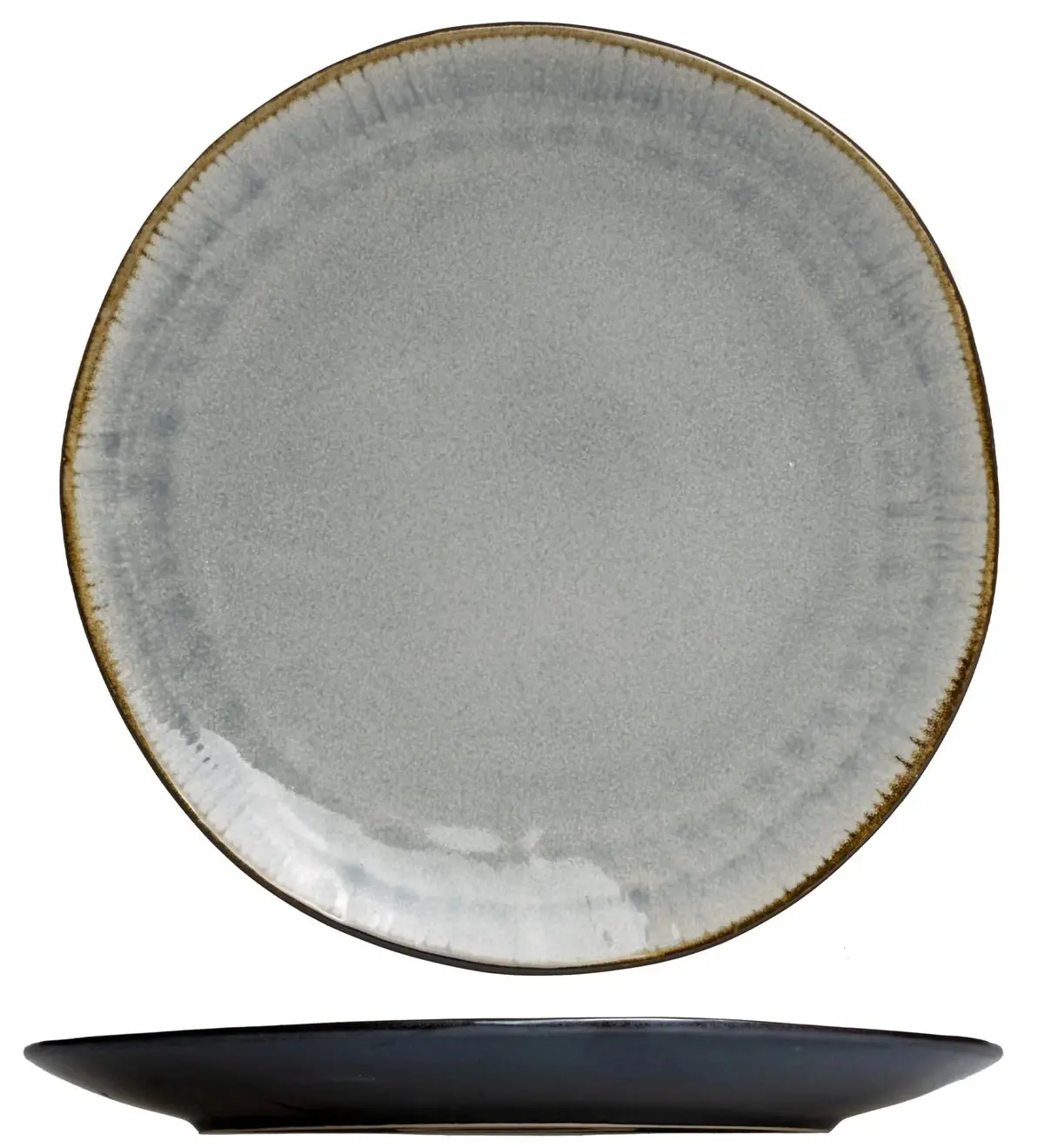 Cookinglife Dinerborden Nola Warm Grey Ø 27 Cm - 6 Stuks 1