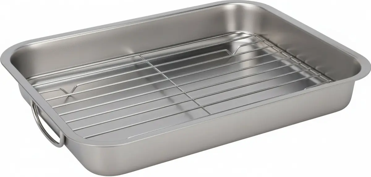 Cookinglife Braadslede & Rooster - Rvs - 37 X 28 X 5.5 Cm 1