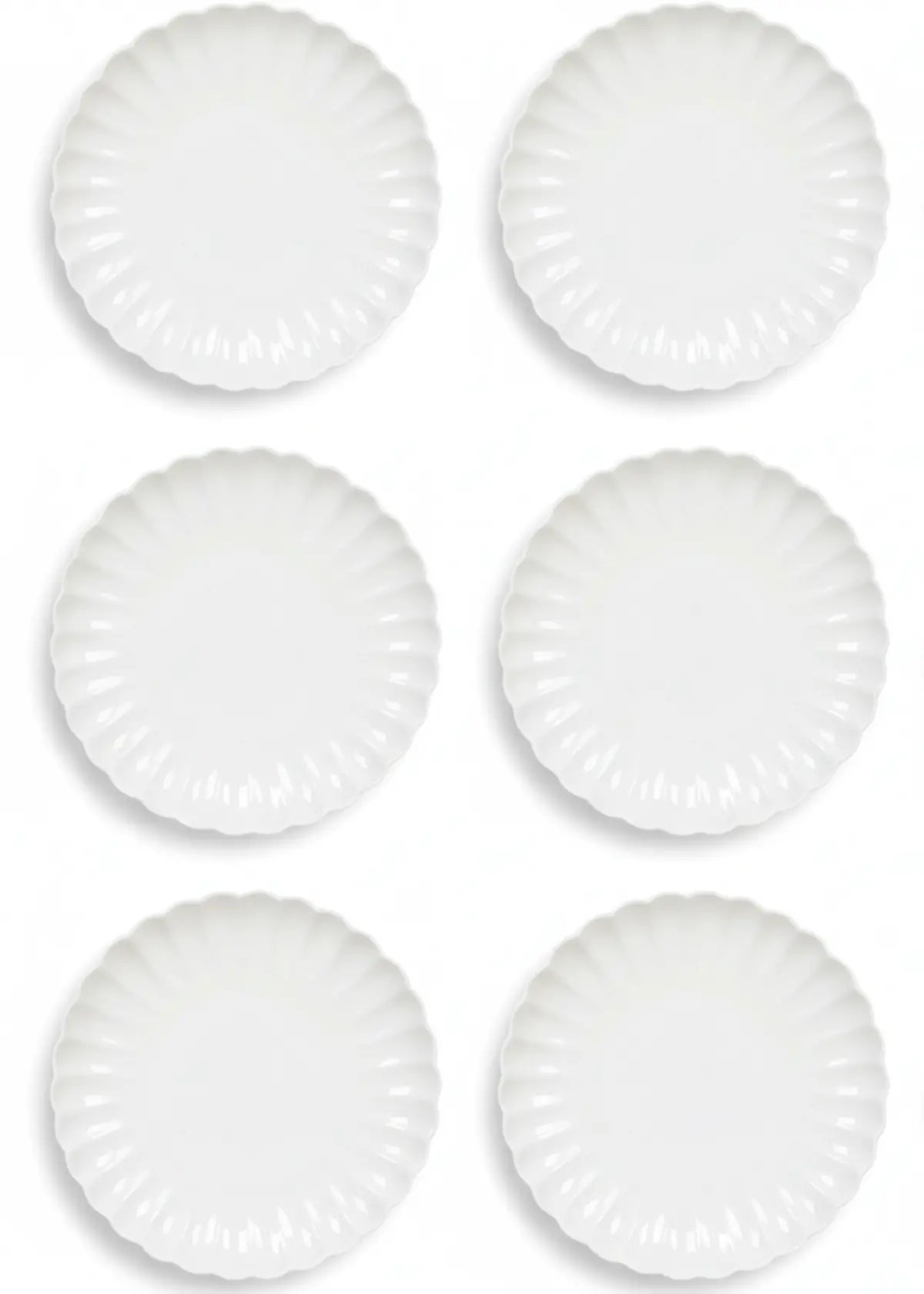 Cookinglife Ontbijtborden / Dessertborden Cardida Off White Ø 19.5 Cm - 6 Stuks 1