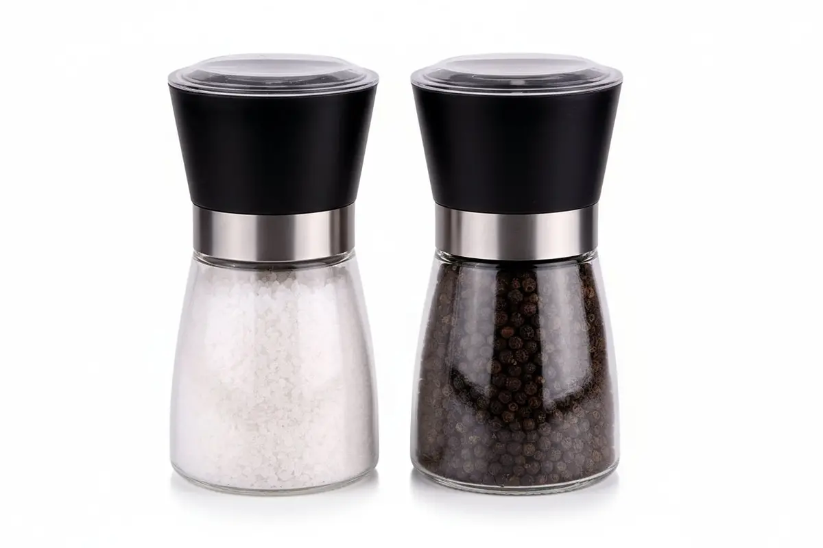 Cookinglife Peper- En Zoutmolenset - Glas - Zwart - 2-Delig 1