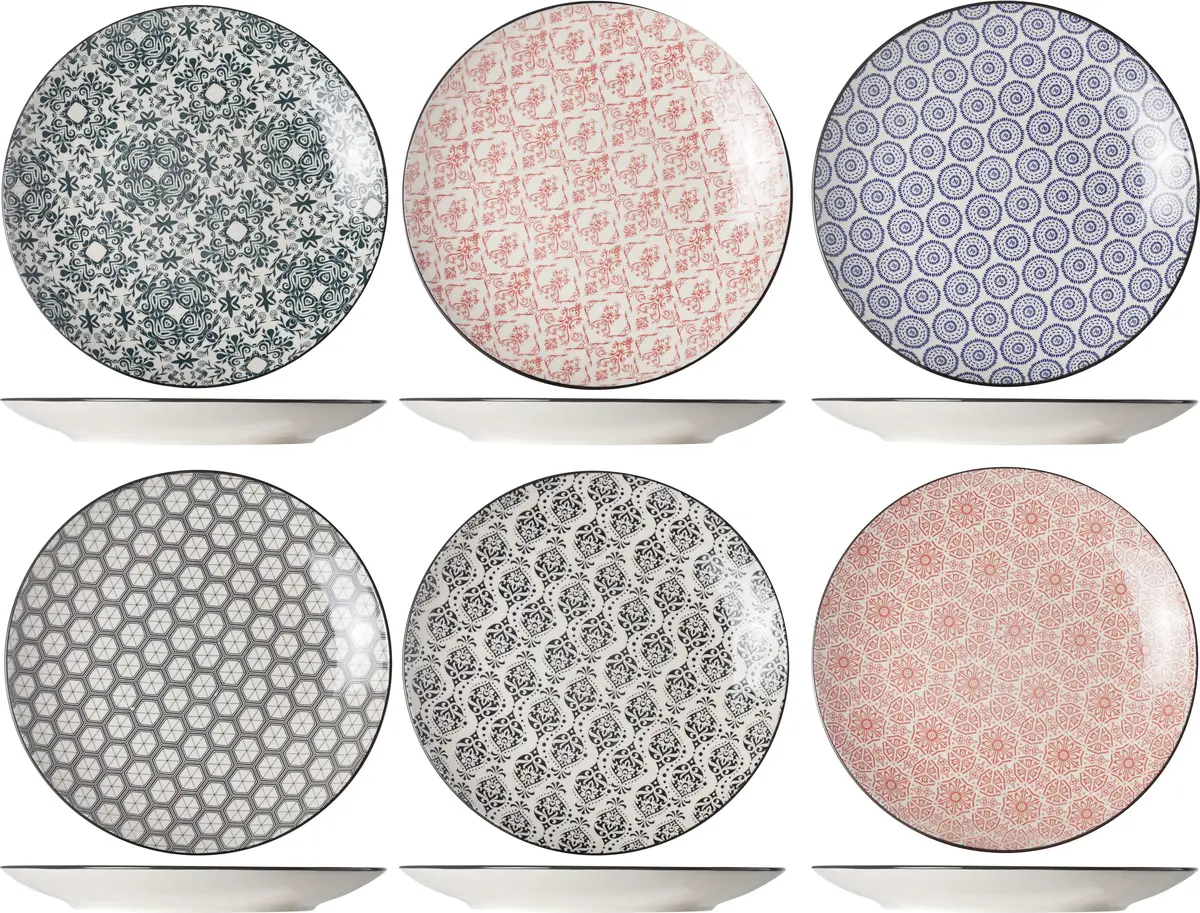 Cosy & Trendy Dinerborden Delirio Ø 24 Cm - 6 Stuks 1