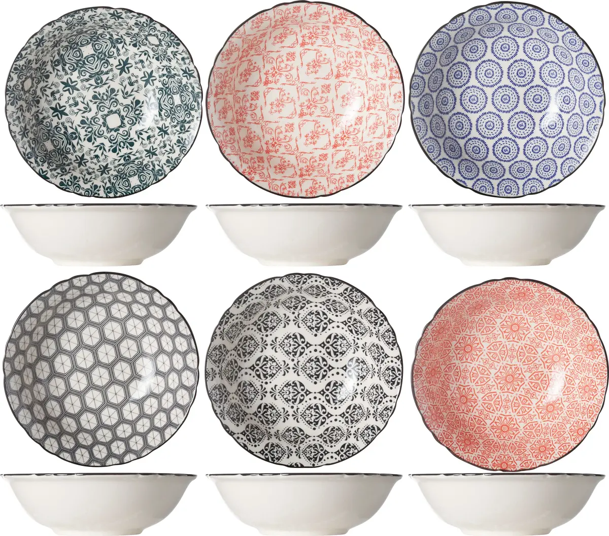 Cosy & Trendy Kommen Delirio Ø 15 Cm - 6 Stuks 1