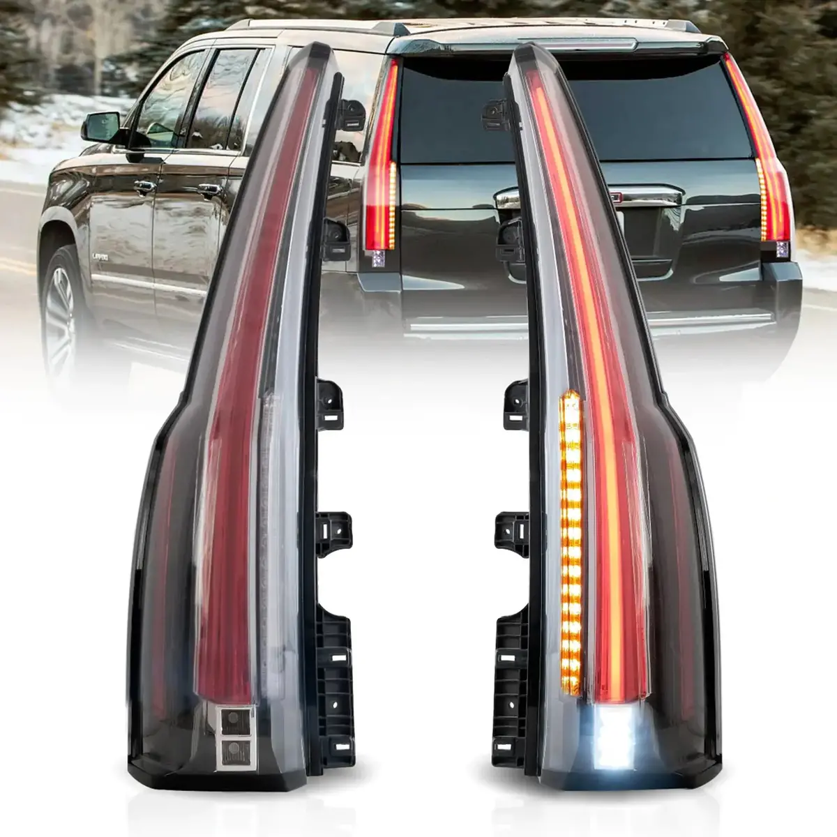 Led Tail Light Assembly With Upgrade Led Kit For 2015-2020（4Th Gen) Gmc Yukon 1