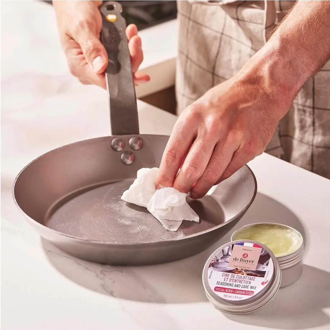 De Buyer Seasoning / Onderhoudswas Voor Stalen Pannen - 100Ml 2
