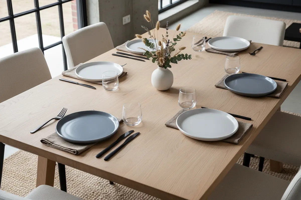 Cookinglife Dinerborden Siaki - Wit / Blauw / Grijs Ø 26.5 Cm - Porselein - 6 Stuks 2