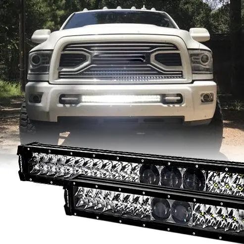 12"/22"/32"/42"/52" 5D-Pro Series Led Light Bar With 5D Projectors For Dodge Ram 2500 1
