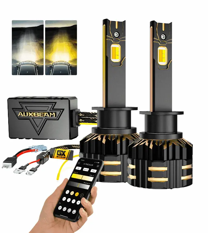 🆕Dual Color Switchback With App Control Via Bluetooth Gx Smart Tune Series 25000Lm 120W Led Headlight Bulbs 6500K Cool White 1