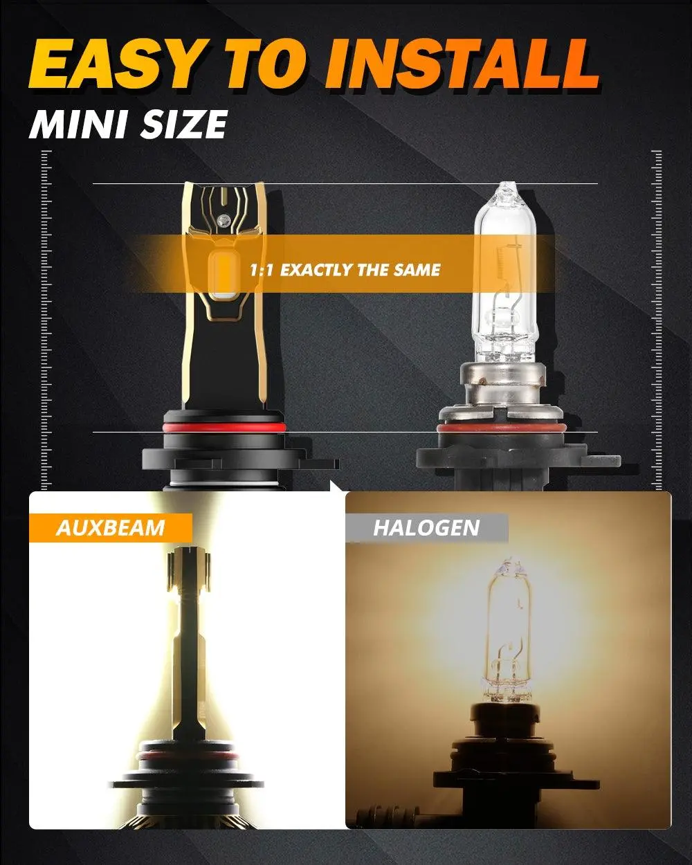 For 2013 Ram 1500 (With Projector-Type Headlamps) 9005 9012 Led Headlight Bulbs Bundle 7