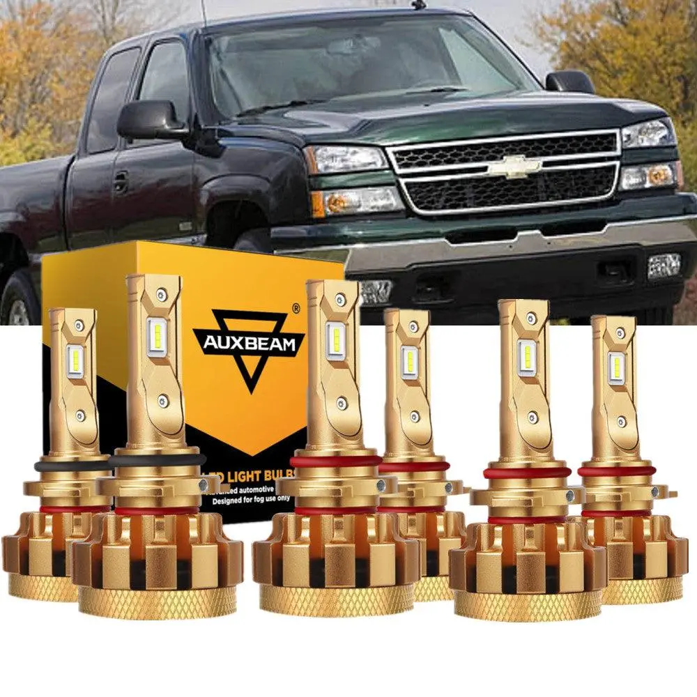 For 2007 Chevrolet Silverado 1500 Hd Classic F-16 Plus Series Built-In Canbus Automotive Grade 14000Lm Led Light Bulbs High Low Beam Bundle 1