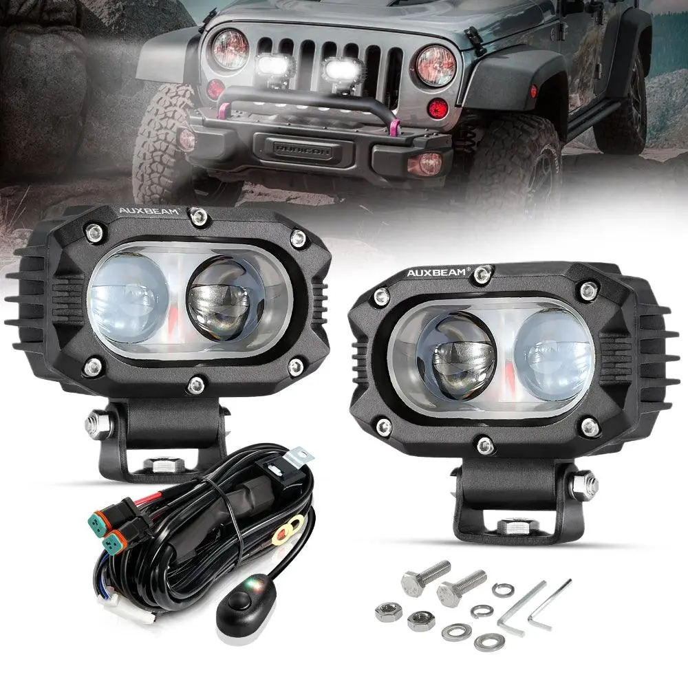 R4 Series | 4 Inch 60W Spot Beam Led Pods Light White Driving Light 1