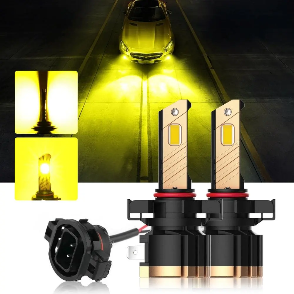 5202 5202 5201 Ps24w H16eu Led Fog Light/Drl Bulbs 44W 8000Lm 3000K Golden Yellow Z3 Series | 2 Bulbs 1