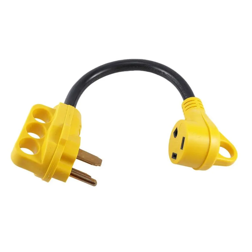 50 Amp Male To 30 Amp Female Adapter Rv Electrical Converter Cord Cable 1