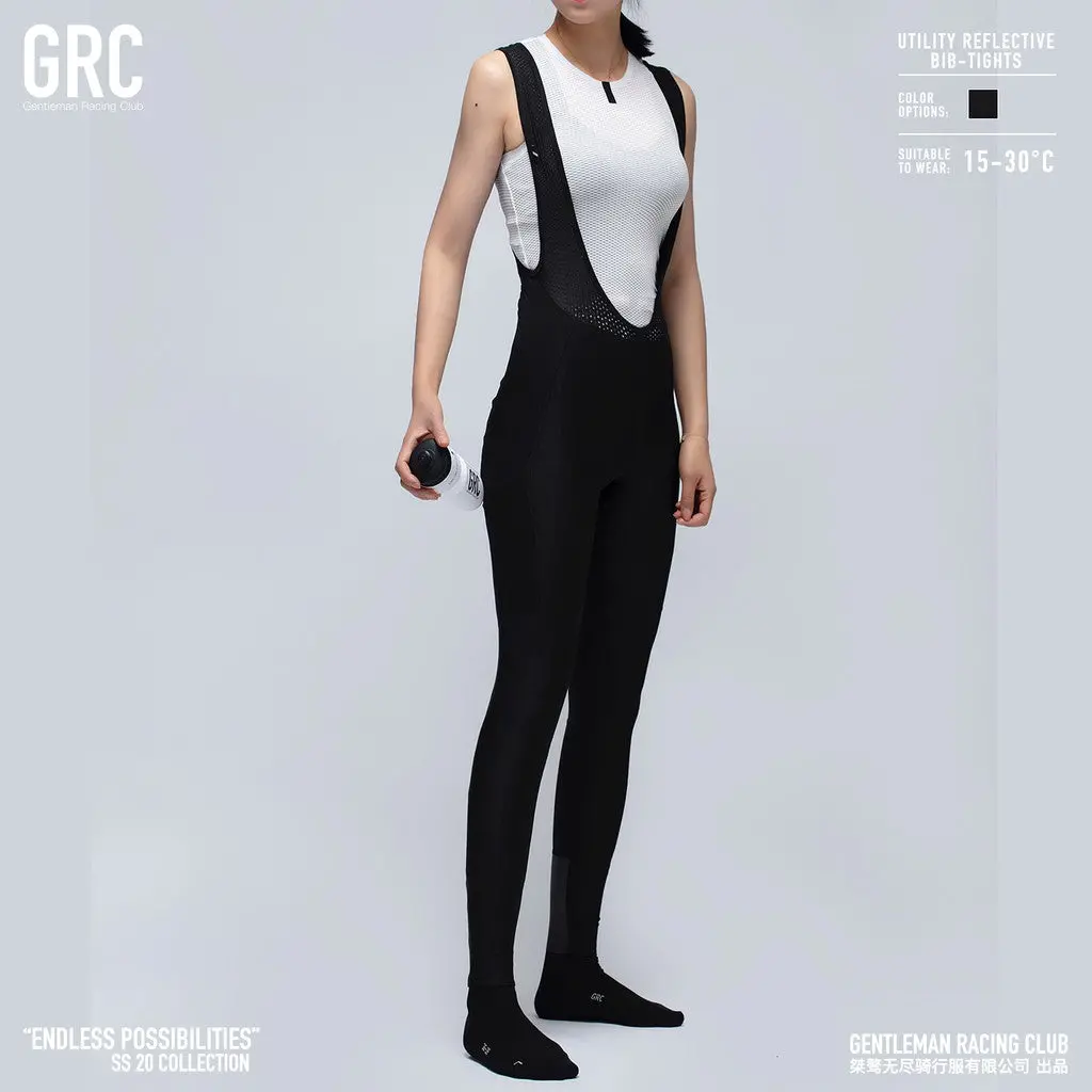 Grc Ss20 Women Cycling Bib Tights Utility Reflective Black M Size 1