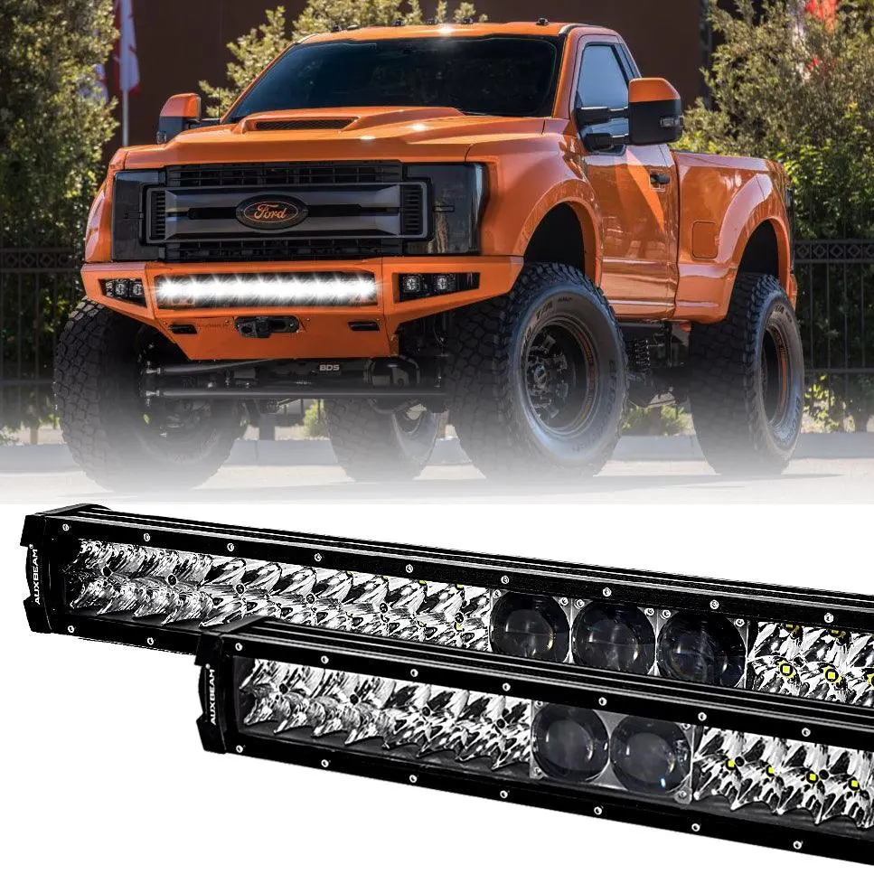 12"/22"/32"/42"/52" 5D-Pro Series Led Light Bar With 5D Projectors For Ford F250 Super Duty 1
